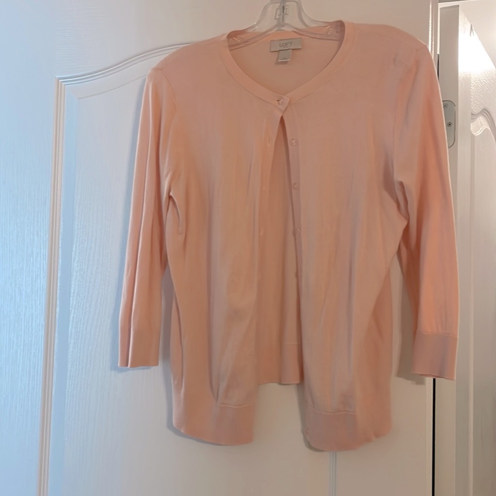 Loft size medium 3/4 length crew new cardigan.